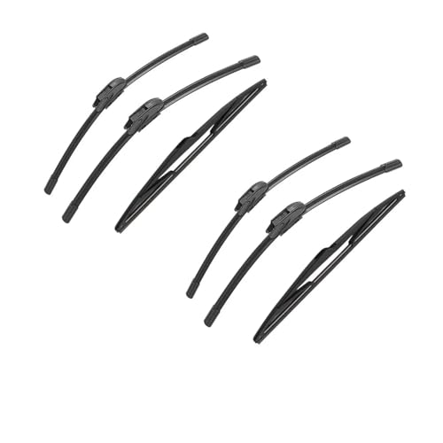 Essuie-glaces avant et arrière pour Mitsubishi Colt Hatchback MK6 3 Portes 2004-2012 Pack de 6 PCS