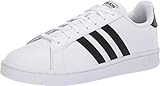 Weiche Haptik. adidas Herren Grand Court Turnschuh, Weiß Schwarz, 48 EU