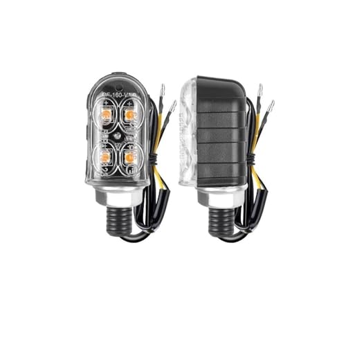 Clignotants LED Moto momt Feux Arrière 12V Idéal Trajets Nocturnes