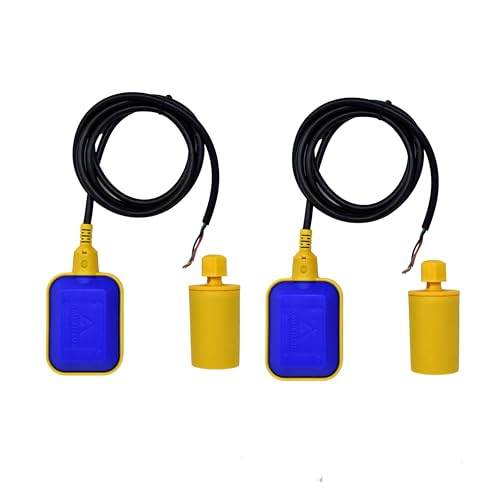 Image of AMPEREUS Float Switch for Water Tank | Automatic Water Level Controller | Fully Automatic Motor On /Off Control | Water Tank Auto Cut On /Off Sensor with 2 Meter Wire (Pack 2)