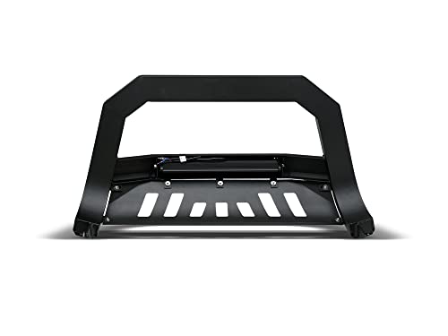 Image of Armordillo 8715864 AR Series Aluminum Bull Bar with LED Light Bar - Matte Black Fits 2004-2024 Ford F150 / 2003-2017 Expedition / 2003-2014 Lincoln Navigator / 2006-2008 Mark LT