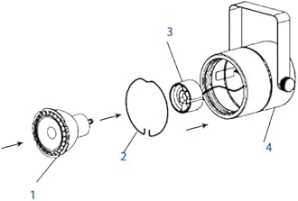 Bravsekai LED Track Lighting Heads, 2-Lights 20W Dimmable Track Lights Head with Single-Circuit H Type Track Light Rails 4000K Natural White Ceiling Spotlight Fixture for Indoor Home Commercial