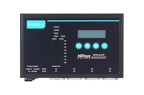 Image of MOXA NPort 5610-8-DT - 8 Port RS-232 Desktop Serial Device Server