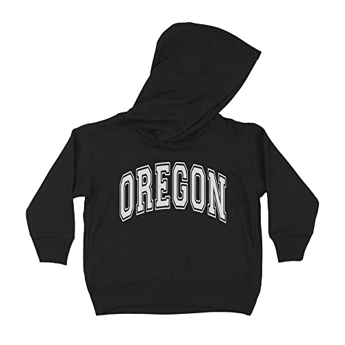 Arch Oregon Kids Hoodie Sweatshirt Toddler 2T Black