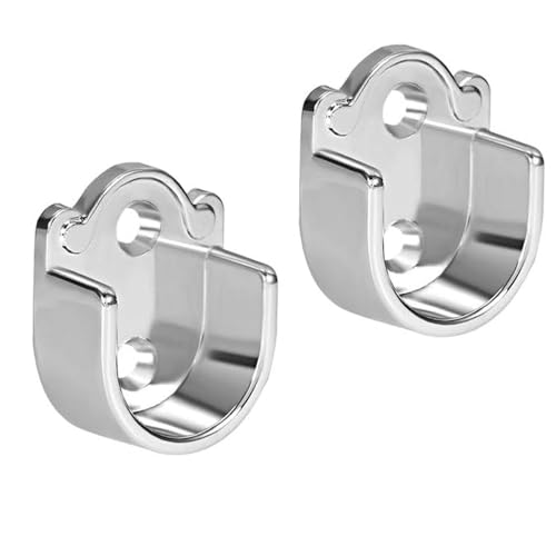 TOCHUN 2pcs Closet Pole Sockets for Rod 19mm Dia