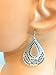 Floral Teardrop on Sterling Silver Earrings Handmade Sundance Dreams Designs