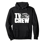 T-shirt TV Crew pour vidéastes et opérateurs de caméra. Un t-shirt professionnel pour caméra vidéo pour les événements en direct, les actualités et la production. Pour les professionnels de la télévision. Un graphique de caméra vidéo avec « TV Crew » en gras dans le texte. Parfait pour les vidéastes et les opérateurs de caméra.