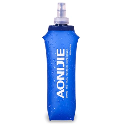 TRIWONDER Borraccia Morbida da Running, Soft Flask 250ml / 500ml Senza BPA, Borraccia Pieghevole per Trail Corsa Bici Palestra Hiking Trekking (#01 500ml - 1 Borraccia)
