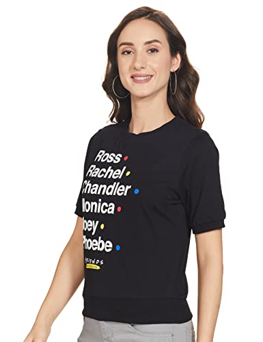 Image of Max Women Regular Fit Friends Printed Round Neck Tshirt
