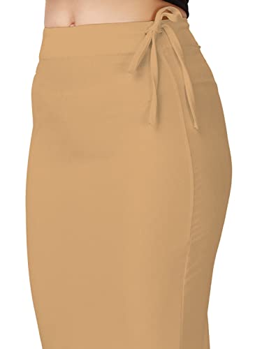 Image of Mehrang Microfiber Saree Shapewear Petticoat for Women, Cotton Blended Shape Wear Dress for Saree