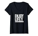 Damen Calisthenics Street Muscle Up Körperkontrolle und Präzision T-Shirt mit V-Ausschnitt