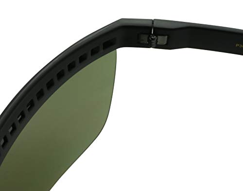 Shadyveu Full Face Shield Visor Sport Mirror Wrap Around Galactic Uv400 Shield Coverage Sunglasses (Black Frame/Green Blue Mirror Lens) #TOP3