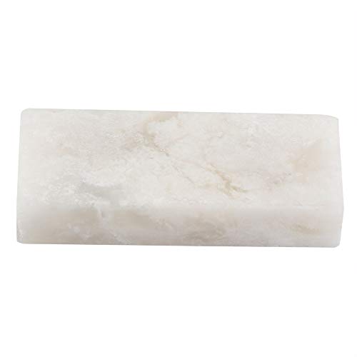 Mini pierre à aiguiser les couteaux, grain 10 000, pierre à polir fine, pierre à aiguiser double face pour couteaux de petite taille, ciseaux (White)