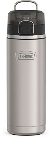 Comparison: Best Thermos For Smoothies 10 THERMOS ICON SERIES, Stainless Steel Water Bottle with Spout - 24 Ounce, Matte Stainless Steel - Vacuum Insulated Water Bottle with Lid