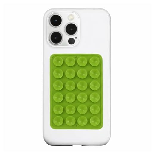 Silicone Suction Phone Case Mount, Silicone Adhesive Phone Accessory for Smartphones, Hands-Free Mirror Shower Phone Holder