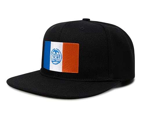 Image of International Tie City Hat for Men and Women, Adjustable Snapback Trucker Baseball Cap with Embroidered Patch