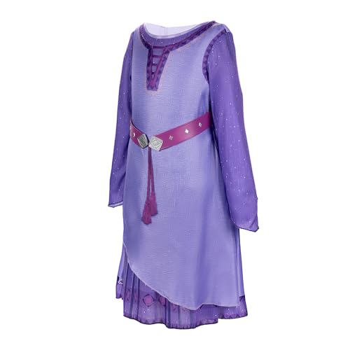 Disney's Wish Asha Dress Authentic Movie Licensed Fashion, Adventure Outfit Fits Children Sizes 4-6X4