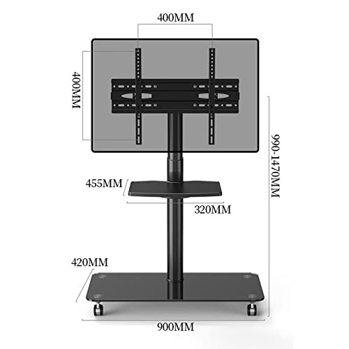 Soporte móvil para TV de 32-65 pulg con ruedas miniatura 2