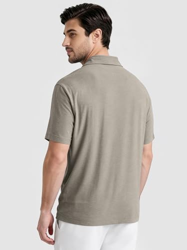 Camiseta polo para hombre ODODOS de rendimiento odSTRATUM Tech, manga corta, tejido ultrablando con tecnología de absorción de humedad y protección UPF 50+ miniatura 4