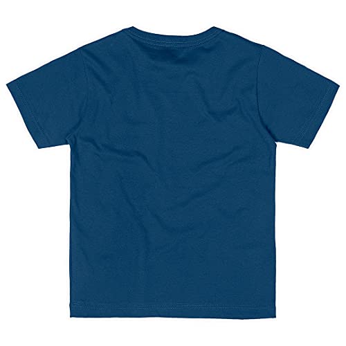 Camiseta em meia malha Marisol Play meninos, Azul Petróleo, 12