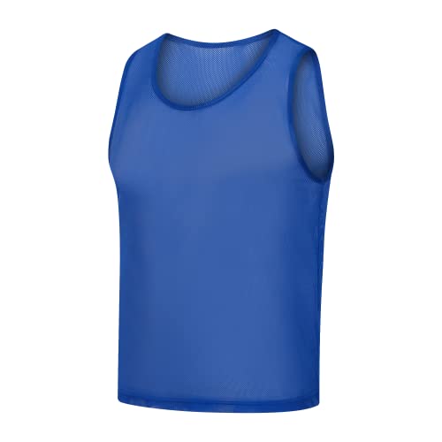 Image of Scrimmage Vests Pinnies Team Practice Jerseys for Kids,Youth and Adult Sports Soccer,Football,Basketball(12 Pack)