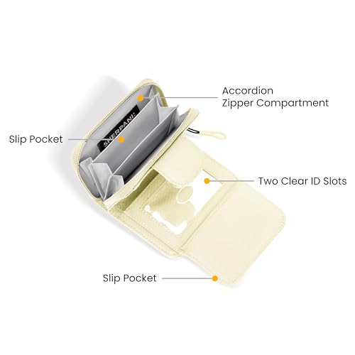 Image of Sherpani Barcelona, Nylon Bifold Zipper Pocket Wallet for Women, Travel Bag, RFID Protection