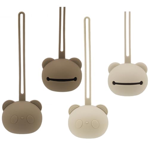 NHQZ 2 PCS Guarda Chupetes Bebe,Porta Chupetes Bebe de Silicona,Chupetero Silicona,Portachupetes Sin BPA,Portachupete Bebe,Caja Chupete,Cuelga Chupetes Bebe,Fundas para Chupetes