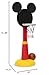 Delta Children Disney Mickey Mouse Plastic Basketball Set - Includes Basketball Hoop, 1 Basketball and Ball Pump, Red/Black