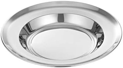 Silver Stainless Steel Dinner Plate