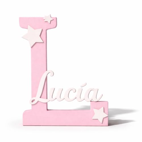 Neonobs Letra Decorativa Personalizada con Nombre – Regalo Original para Niños, Comuniones, Bautizos o Cumpleaños – Decoración para Habitación Infantil – Varios Tamaños y Colores2