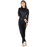 RSS SURF ウェットスーツ フルスーツ レディース 3mm ジャーフル バックジップ サーフィン ダイビング SUP 女性用 ジャージ ウエットスーツ 日本規格 ブラック Mサイズ