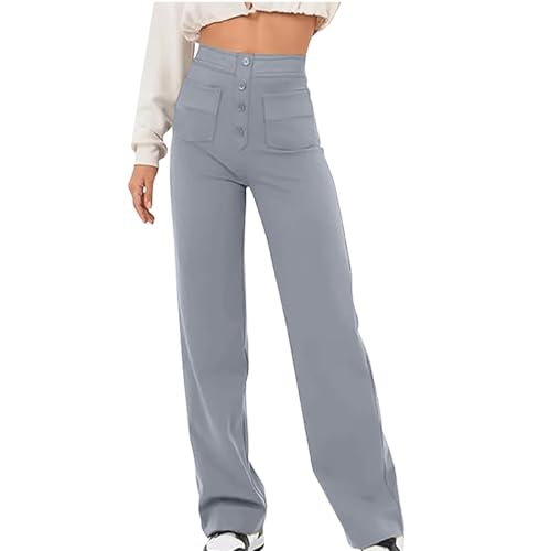 Flexipants - Women's Casual High Waist Stretch Pants, Decalori Pants for Women, Flexipants for Women Over 50-Gray||L