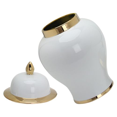 Vase en céramique blanc décoratif pour table à manger chic - 2