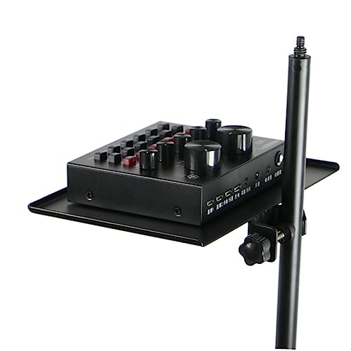 Parliky マイクトレイ ノートパソコンスタンド デスク用 ノートパソコン縦置き 音楽ノートパソコントレイ 縦型 ノートパソコンスタンド ノートパソコンスタンド ノートパソコンアクセサリー ノートパソコンホルダー 収納ラック ミニチュアアイアン, 42