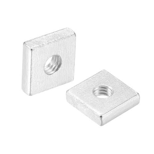 Tool Parts and Accessories Square Nuts M6x15mmx4mm Zinc-Plated Metric Coarse Thread Assortment Kit 100pcs (#CN-140824-14135)