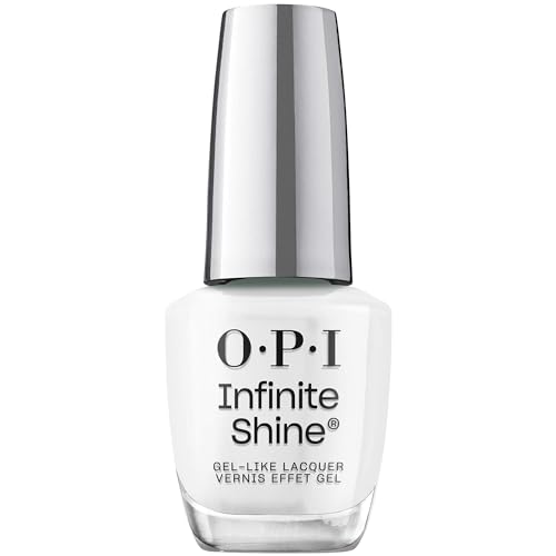 OPI Infinite Shine Alpine Snow | Opaque Soft White Crème Long Wear Gel Like Nail Polish | Vegan, Long Lasting, Streak Free