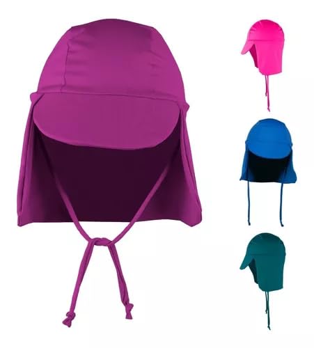 Boné Infantil Chapeu Bebe Proteção Solar UV Sol Praia Menino Menina Cores (P (6M - 2A), Rosa Bebê)