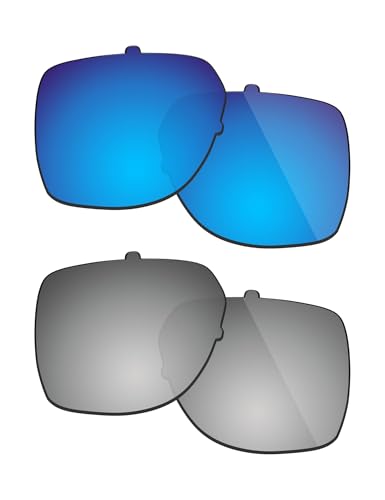 Verres polarisés de rechange pour Oakley Castel OO9147 Fiskr en bleu glacier et argent