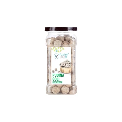 Image of Fuzion Foodz Pudina Goli - (135g Each X Pack of 3) Churan Goli, Healthy Snack, Digestive, Diet Snack Pudina Pachak After Meal Digestive Goli, 405gram