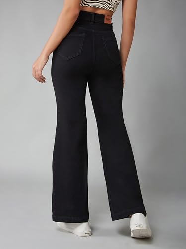 Image of Dolce Crudo Boot Cut High Rise Cropped Jeans for Women