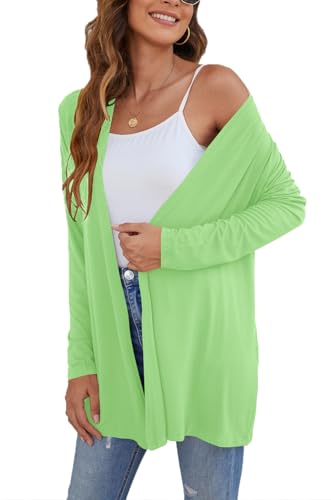 Image of Ladlop Women's Lightweight Open Front Cardigans Long Sleeve Casual Soft Drape Fall Cardigan