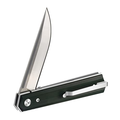 Casvno Pocket Knife Folding Knife （F06B）：3.54” 9Cr18Mov Steel Blade,G10 Handle,Speedsafe Assisted Open, Flipper, Liner And Tip Lock,4.13 Oz #TOP2