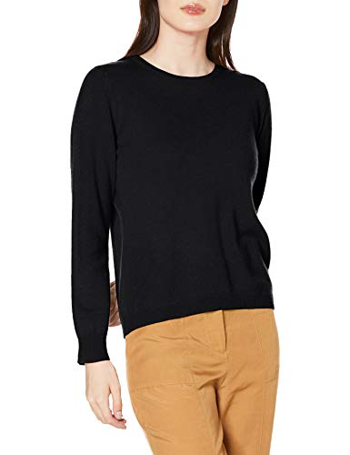 [ガーデリヨン] セーター カシミヤベーシック クルーネック レディース クロ L