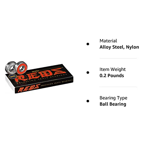 Bones Reds Bearings 8 pk w/Spacers & Washers Bundle - Thumbnail 2