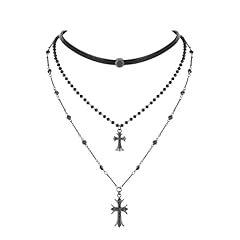 black cross necklace