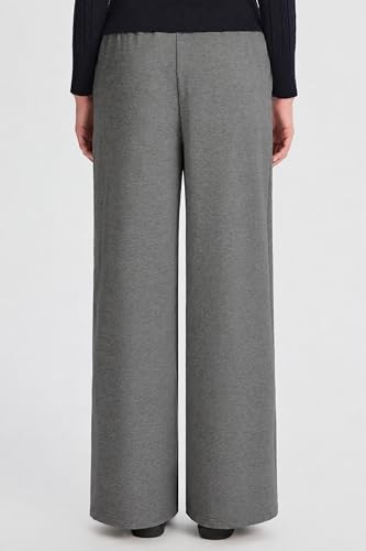 Orolay CHIIONE Women's Cotton Wide Leg Sweatpants with Pockets High Waisted Loose Fit Lounge Pants Soft Drawstring Casual Work Pants — view 6