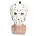 BigKing Maschera di Halloween, Maschera da Hockey Bianca Orribile Spaventoso Maschera di Halloween Costume da Festa Cosplay Prop per Bambini Adulti