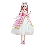 Milageto Kugelgelenkpuppe Glattes Haar Schöne Modepuppe BJD Puppen für Kinder Mädchen Beste G