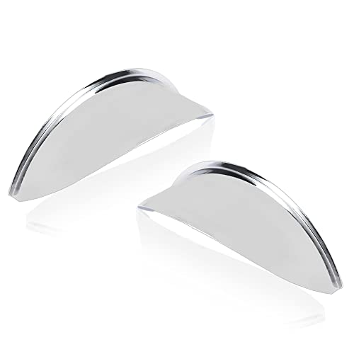 Grand Orange Headlight Visors Pair Compatible With 7" Round Heavy Duty Chrome Shields Trim Caps #TOP28