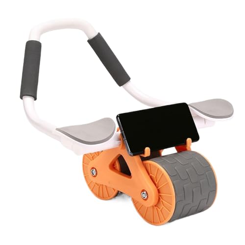 Máquina AB para entrenamiento, rueda abdominal de rebote automático,Rueda abdominal extraíble con soporte de codo | Suministros de entrenamiento portátil, rodillo de entrenamiento del vientre para el